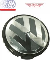Jogo Calota Central Cinza 51mm Roda Liga Leve Original Vw