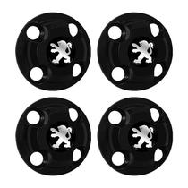 Jogo Calota Central New Cap Peugeot 206 207 208 307 306 Preto Jogo Calota Central New Cap Peugeot 206 207 208 307 306 Preto