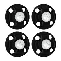 Jogo Calota Central Roda de ferro New Cap Preto Renault Sandero Clio Megane - DCAPS Jogo Calota Central Roda de ferro New Cap Preto Renault Sandero Clio Megane - DCAPS
