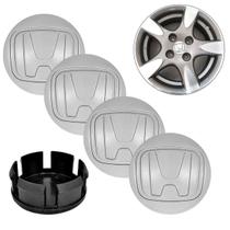 Jogo calota central tampa de roda honda fit city civic