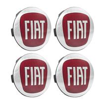 Jogo Calota Centro De Roda Binno 56mm Emblema Fiat Vermelho Jogo Calota Centro De Roda Binno 56mm Emblema Fiat Vermelho