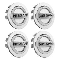 Jogo Calota Centro Meio Tampa Roda Nissan Versa Livina Prata