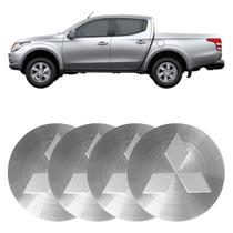 Jogo Calota Centro Roda L200 TRITON 55MM ESCOVADO