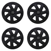 Jogo calota esportiva 14 spider preto fosco argo cronos mobi