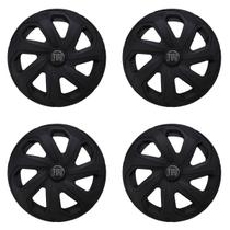 Jogo calota esportiva 14 spider preto fosco argo cronos mobi