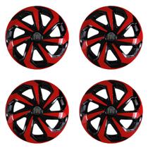 Jogo calota esportiva 14 spider vermelha argo cronos mobi