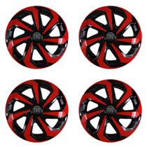 Jogo calota esportiva 14 spider vermelha argo cronos mobi