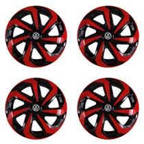 Jogo calota esportiva 14 spider vermelha gol g2 g3 g4 g5 g6