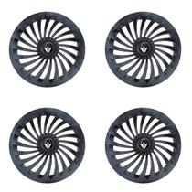 Jogo calota esportiva 14 twister grafite clio logan sandero