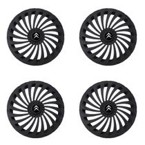 Jogo calota esportiva 14 twister preto fosco c3 c4 picasso