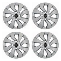 Jogo Calota Esportiva 373 Prata 14 Cubo Baixo Hyundai Hb20