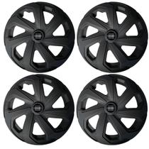 Jogo calota esportiva aro 14 spider preto fosco hb20 hb20s