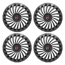 Jogo Calota Esportiva Aro 14 Twister Graphite Fiat Palio Strada Mobi Argo Jogo Calota Esportiva Aro 14 Twister Graphite Fiat Palio Strada Mobi Argo