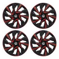Jogo Calota Esportiva aro 15 DS4 Red Cup Volkswagen Golf Fox Polo Voyage