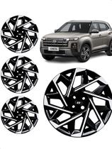 Jogo Calota Esportiva Com Emblema Creta Aro 15 2017 2018 2019 2021 2022 2023 2024 4 Pçs Pronta Entrega