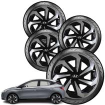 Jogo Calota Esportiva Lançamento Spider Hyundai Hb20 Aro 15