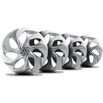 Jogo Calota Evolution Silver Aro 14 Elitte c/Emblema Vw