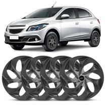Jogo Calota Evolution Silver para Roda Aro 14 4x100 4x108 Parafuso Cubo Baixo 4 Peças Jogo Calota Evolution Silver para Roda Aro 14 4x100 4x108 Parafuso Cubo Baixo 4 Peças