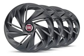 Jogo Calota Fiat Aro 13 Nitro Palio Mobi Siena Grafite Jogo Calota Fiat Aro 13 Nitro Palio Mobi Siena Grafite