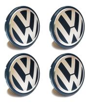 Jogo Calota Meio Centro Roda Original Vw Gol G5 G6 Fox 56mm