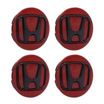 Jogo Calota Meio Roda Hrv Crv New Civic 69mm Vermelha/preto Jogo Calota Meio Roda Hrv Crv New Civic 69mm Vermelha/preto