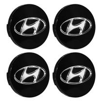 Jogo Calota Meio Roda Hyundai Hb20 2012 2013 2014 2015 Preto