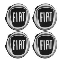 Jogo Calota Meio Roda Porta Logo Binno 56mm Emblema Resinado