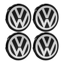 Jogo Calota Meio Roda Porta Logo Binno 56mm Emblema Resinado