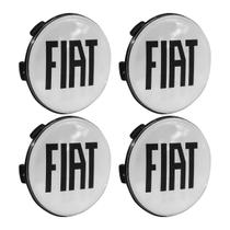 Jogo Calota Meio Roda Porta Logo Binno 56mm Emblema Resinado