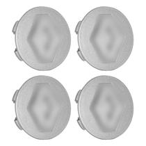 Jogo Calota Meio Roda Renault Kwid Captur Duster Prata 55mm