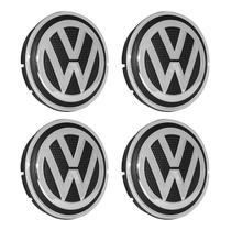 Jogo Calota Miolo Tampa Roda Vw Original Gol G6 G5 Fox -56mm