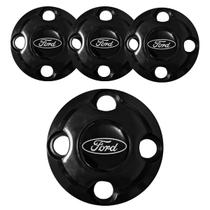 Jogo calota new black 4x108 + ford