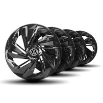 Jogo Calota Nitro Aro 13 Black Elitte c/Emblema Vw