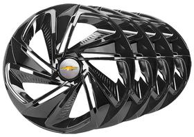 Jogo Calota Nitro Black Aro 13 Gm Corsa Celta Montana Cobalt
