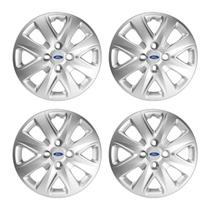 Jogo Calota Novo Ford Ka 14 15 16 17 Aro 14 Com Emblema Resinado Prata Jogo Calota Novo Ford Ka 14 15 16 17 Aro 14 Com Emblema Resinado Prata