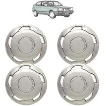 Jogo Calota Orbital Futura Aro 14 Prata Pressão Prata