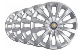 Jogo Calota Passat Aro 13 Prata Para Onix Prisma Joy Classic Astra Spin Kadett