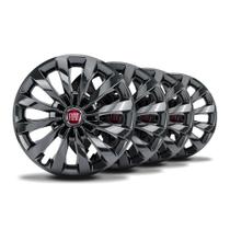 Jogo Calota Passat CC Aro 13 Black Elitte c/Emblema Fiat