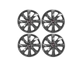 Jogo Calota Prime Aro 13 Grafite Para Palio Uno Mille Siena Punto Fiorino