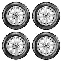 Jogo Calota Roda Aro 14 Gol Geração G7 2017 2018 Prata