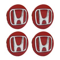 Jogo Calota Roda Hrv Crv New Civic 69mm Vermelha/cromado Jogo Calota Roda Hrv Crv New Civic 69mm Vermelha/cromado