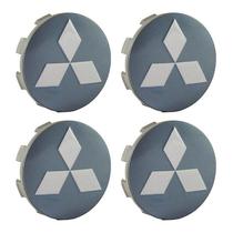 Jogo Calota Roda Mitsubishi Triton L200 Tr4 Prata Lisa 55mm Jogo Calota Roda Mitsubishi Triton L200 Tr4 Prata Lisa 55mm