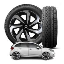 Jogo Calota Spider Silver Black Aro 14 Citroen C3 C4 Jogo Calota Spider Silver Black Aro 14 Citroen C3 C4