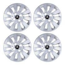 Jogo Calota Sport Street 14 Prata Citroen C3 C4 Jogo Calota Sport Street 14 Prata Citroen C3 C4