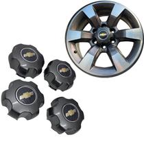 Jogo Calota Tampa Miolo Da Roda S10 2012 2013 2014 2015 2016 Cinza Grafite Original