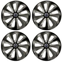 Jogo Calota Velox 13 Preto Prata Palio Siena Uno Mille Jogo Calota Velox 13 Preto Prata Palio Siena Uno Mille