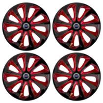 Jogo Calota Velox 14 Preto Vermelho Palio Siena Strada P Jogo Calota Velox 14 Preto Vermelho Palio Siena Strada P