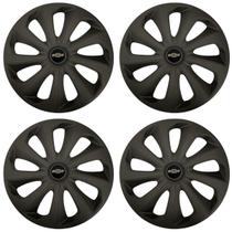 Jogo Calota Velox 15 Preto Fosco Onix 2014 2015 2019 Jogo Calota Velox 15 Preto Fosco Onix 2014 2015 2019