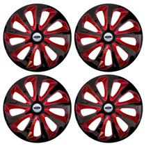 Jogo Calota Velox 15 Preto Vermelho New Fiesta Focus P Jogo Calota Velox 15 Preto Vermelho New Fiesta Focus P
