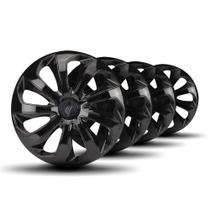 Jogo Calota Velox Aro 13 Black Elitte c/Emblema Gm